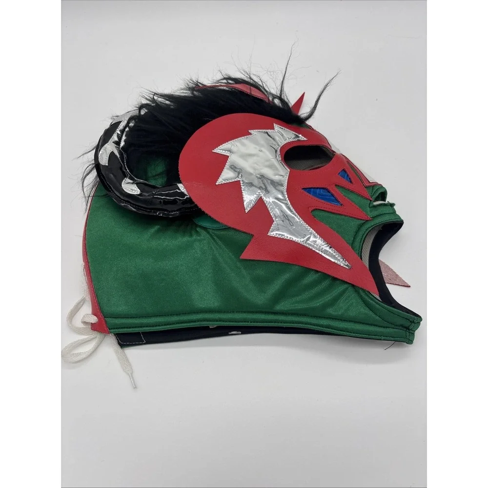 Lucha Libre Dress Up MaskMade With Red Leather. Excellent Used‎ Condition.